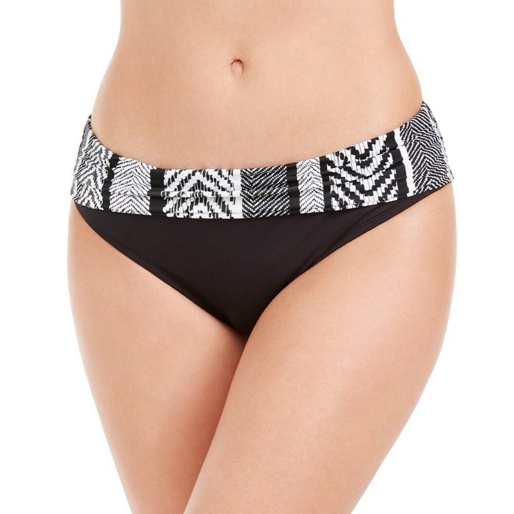 Kenneth Cole Printed-Waist Bikini Swim Bottom